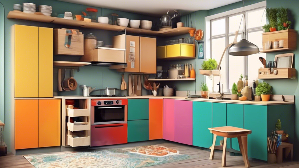 Beautiful view of Space-Saving Minimalist Decor For Small Kitchens With Storage