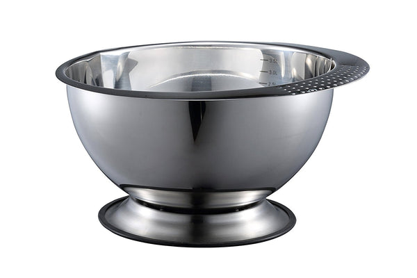 Stainless Kitchen Mixing Bowl Including Wire Whisk - Pro Chef