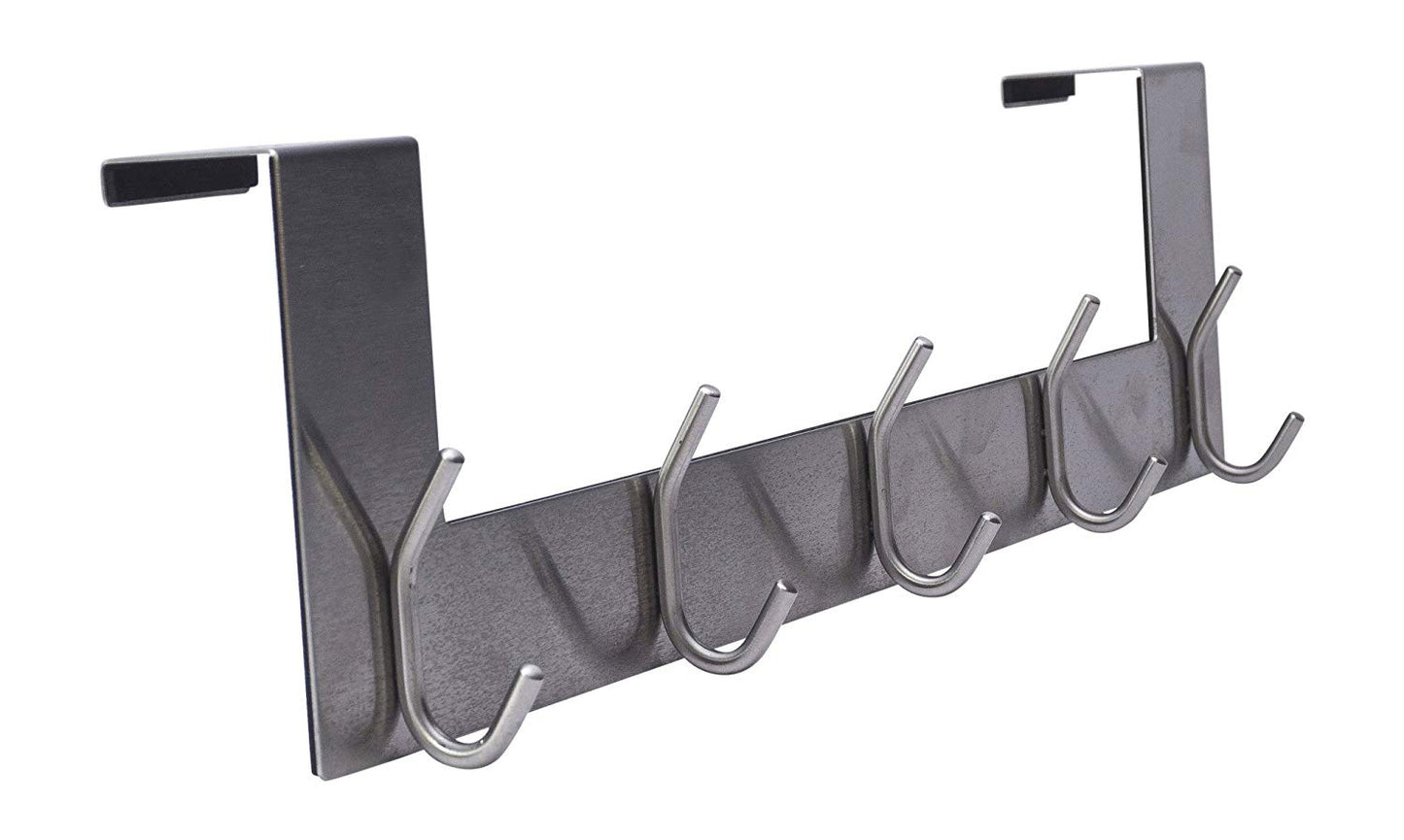 Over The Door Hook - 5 Coat Hooks - Pro Chef Kitchen Tools