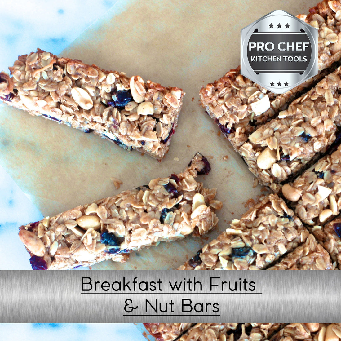 Breakfast with Fruits and Nut Bars