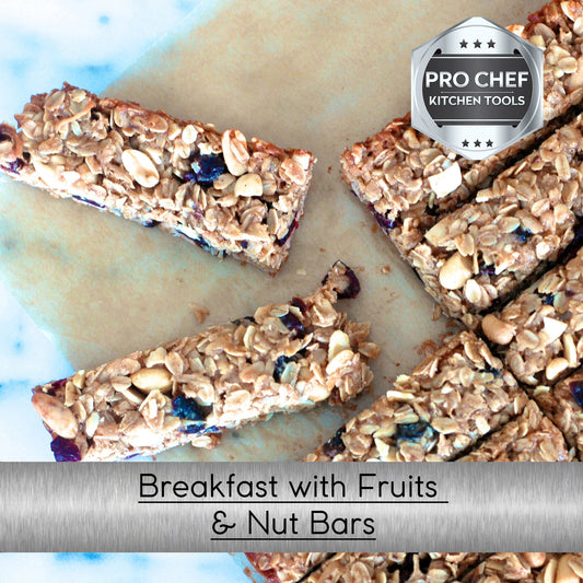 Breakfast with Fruits and Nut Bars