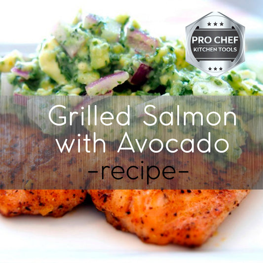 Grilled Salmon with Avocado