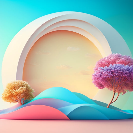 A serene, minimalist background with a subtle gradient, featuring a stylized, blooming mind map with curved, flowing branches and colorful, rounded nodes, surrounded by gentle, swirling clouds.