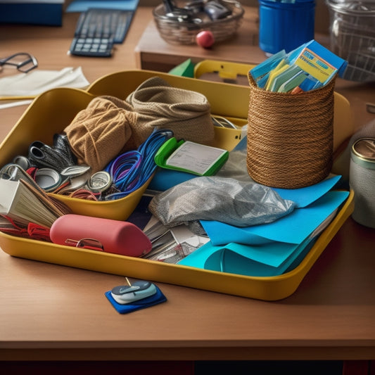 A cluttered drawer overflowing with tangled cords, crumpled papers, and scattered office supplies, beside a tidy, organized drawer with dividers, baskets, and neatly arranged items.