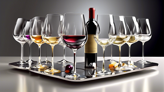 Create an image of a set table with elegant stainless steel wine glass holders, showcasing how they add a touch of luxury and practicality to dining and entertaining experiences. The image should feature a variety of wine glasses securely and stylish