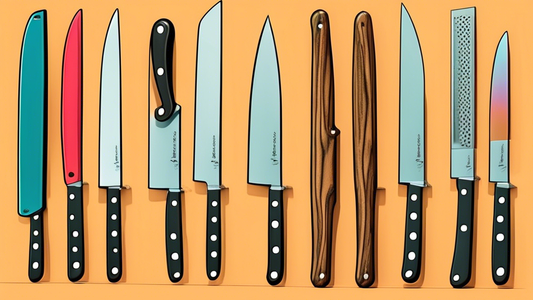 Create an image of a well-organized and efficient knife storage system for chefs, showcasing various types and sizes of knives neatly arranged in a specialized storage block or magnetic strip. The setup should demonstrate practicality, accessibility,