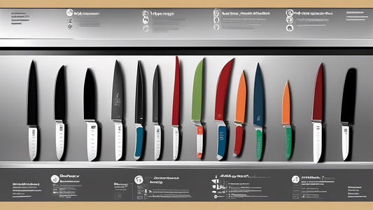 Create an image of a well-organized and safe knife storage area in a culinary classroom or kitchen. Show different types of knives neatly arranged in a storage block or on a magnetic strip, with labels indicating the names of each knife. Include safe