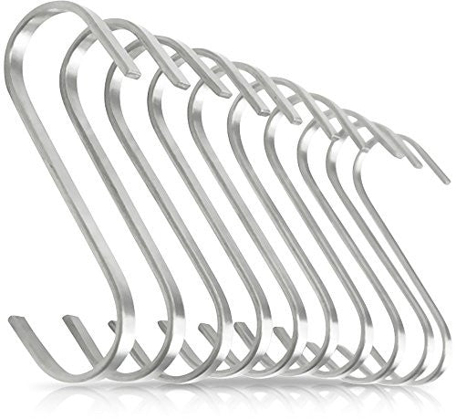 Evanda Metal Rainbow S-shaped Hooks 30 Stainless Steel Hooks for Hanging  Hangers, Kitchen Pan Pot Holder Rack Hooks for Tableware, Cups, Utensils,  Clothes, Bags, Towels : : Home & Kitchen
