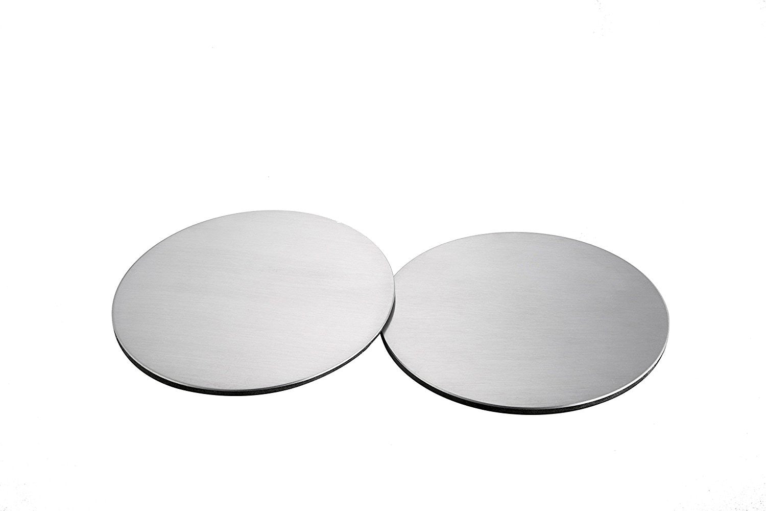 Pro Chef Kitchen Tools Stainless Steel Drink Coaster Set - Prevent Stains and Scratches with 6 Round Table Coasters for Glasses, Bar Drinks, Mugs, Coffee Cups, Tea, Wine, Beverages - Pro Chef Kitchen Tools