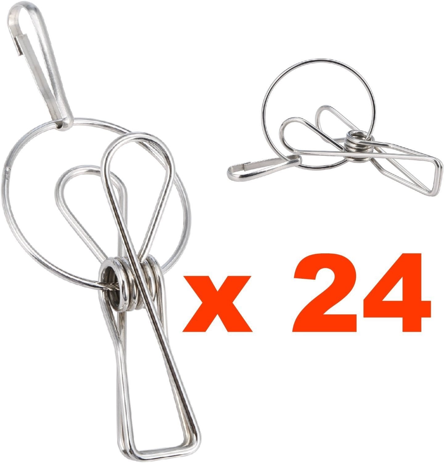 Hanger Clips - Laundry Clothes Pins - Pro Chef Kitchen Tools