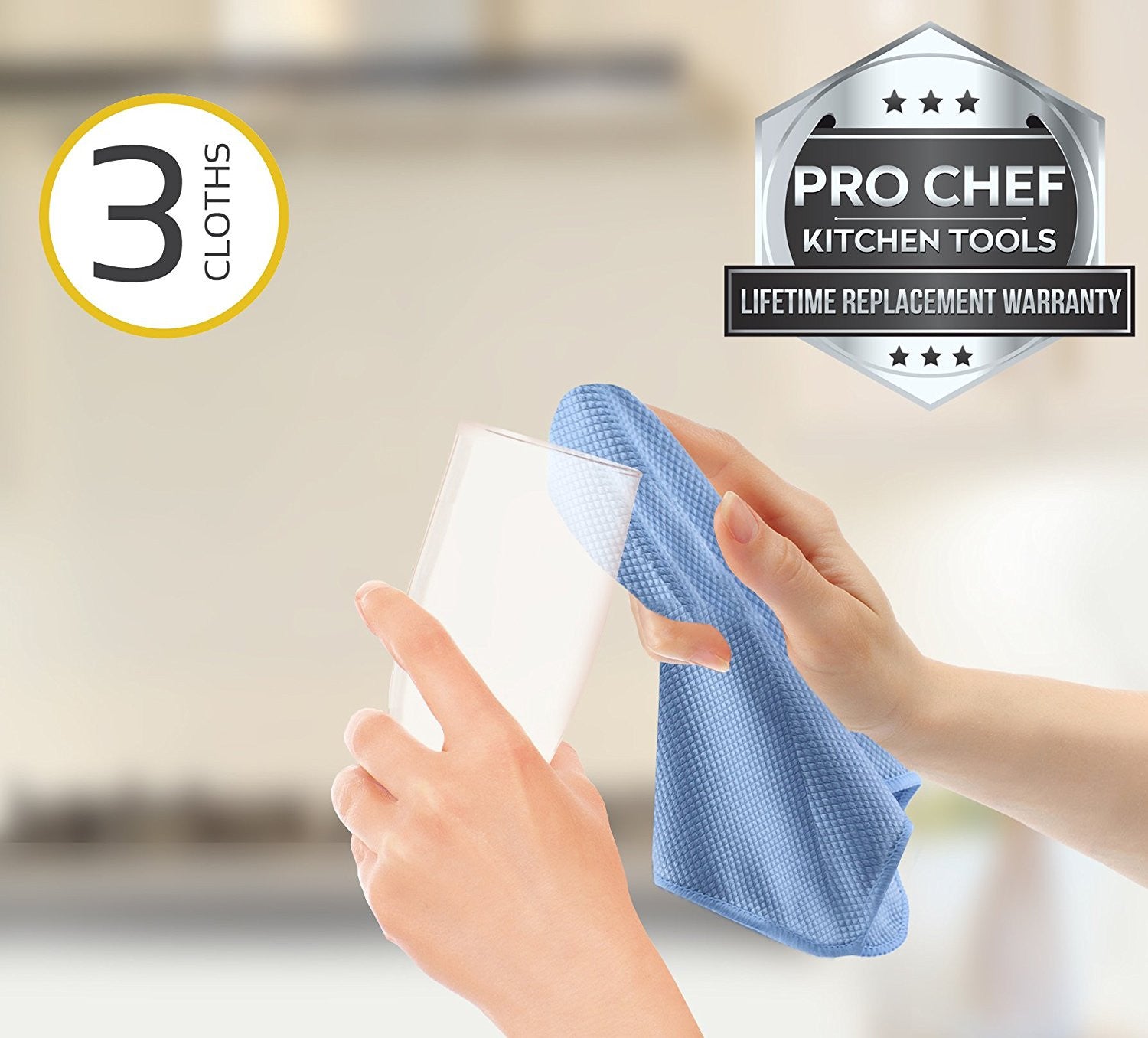 Microfiber Cleaning Cloth - Household Wipes And Cloths - Pro Chef Kitchen Tools