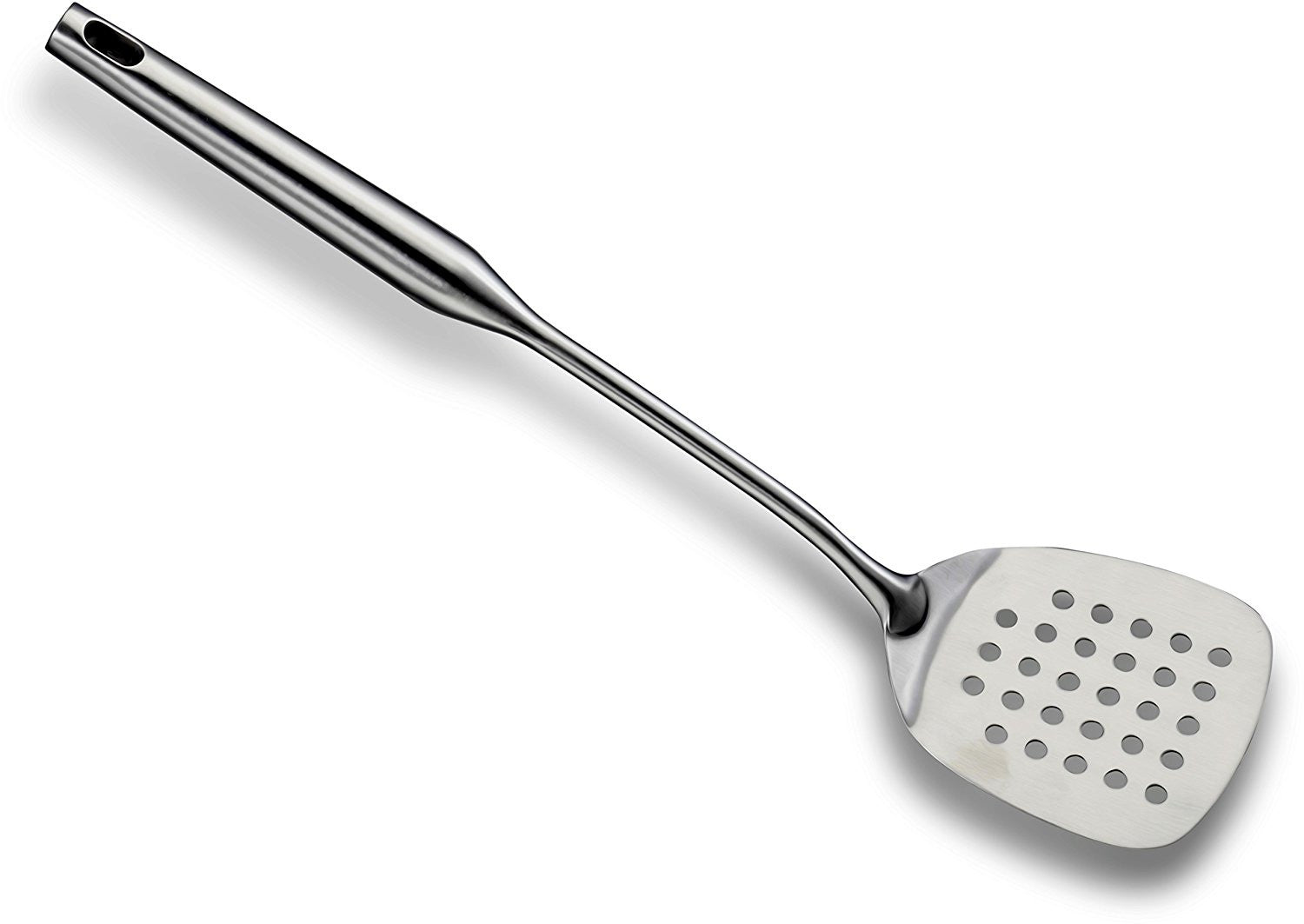 Pro Chef Kitchen Tools Stainless Steel Perforated Turner Spatula - Flipper with Drain Hole to Cook and Serve Fish, Burgers, Eggs, Pancakes and Holes Allow the Food to Easily Slide Off - Pro Chef Kitchen Tools