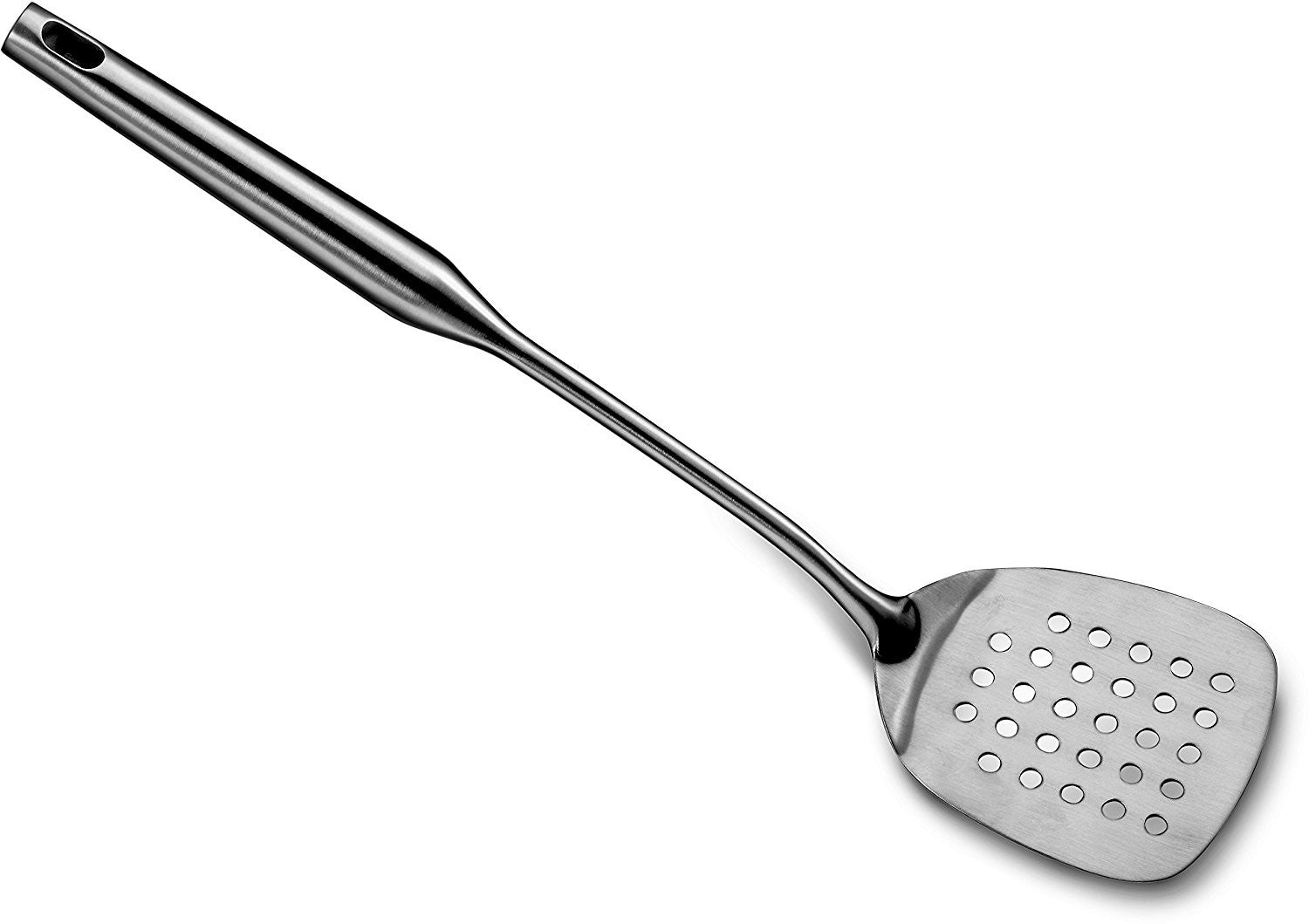 Pro Chef Kitchen Tools Stainless Steel Perforated Turner Spatula - Flipper with Drain Hole to Cook and Serve Fish, Burgers, Eggs, Pancakes and Holes Allow the Food to Easily Slide Off - Pro Chef Kitchen Tools