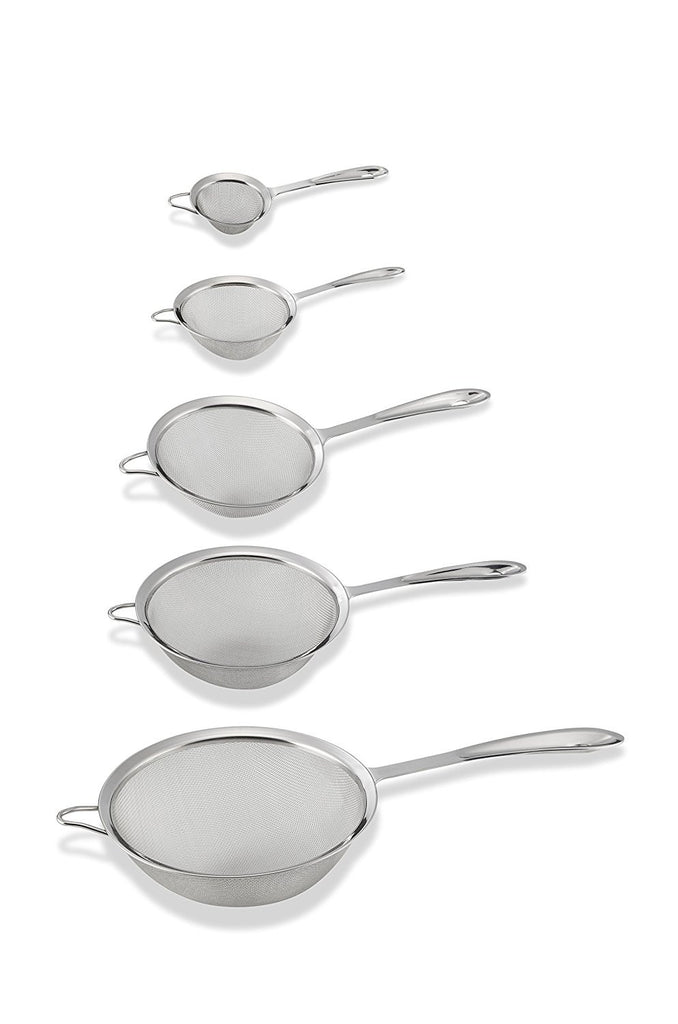 Pro Chef Kitchen Tools Stainless Steel Fine Mesh Strainer Set - 5 ...