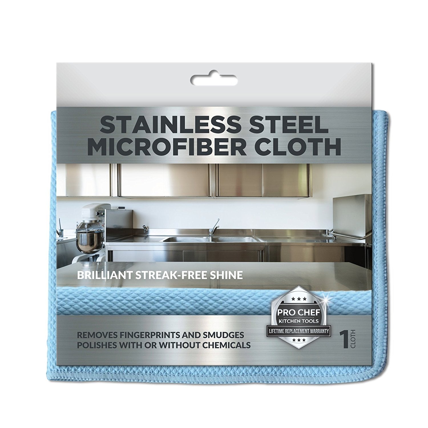 E-Cloth Stainless Steel Cleaning Cloth, Microfiber Stainless Steel Cleaner  for a Spotless Shine Home Appliances, Oven, Stove and Refrigerators
