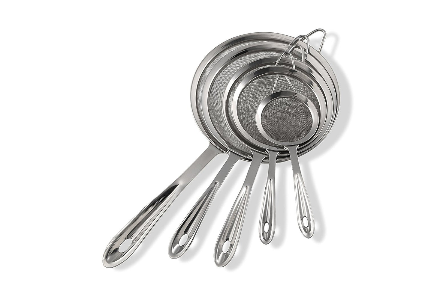 Pro Chef Kitchen Tools Stainless Steel Fine Mesh Strainer Set - 5 Esse