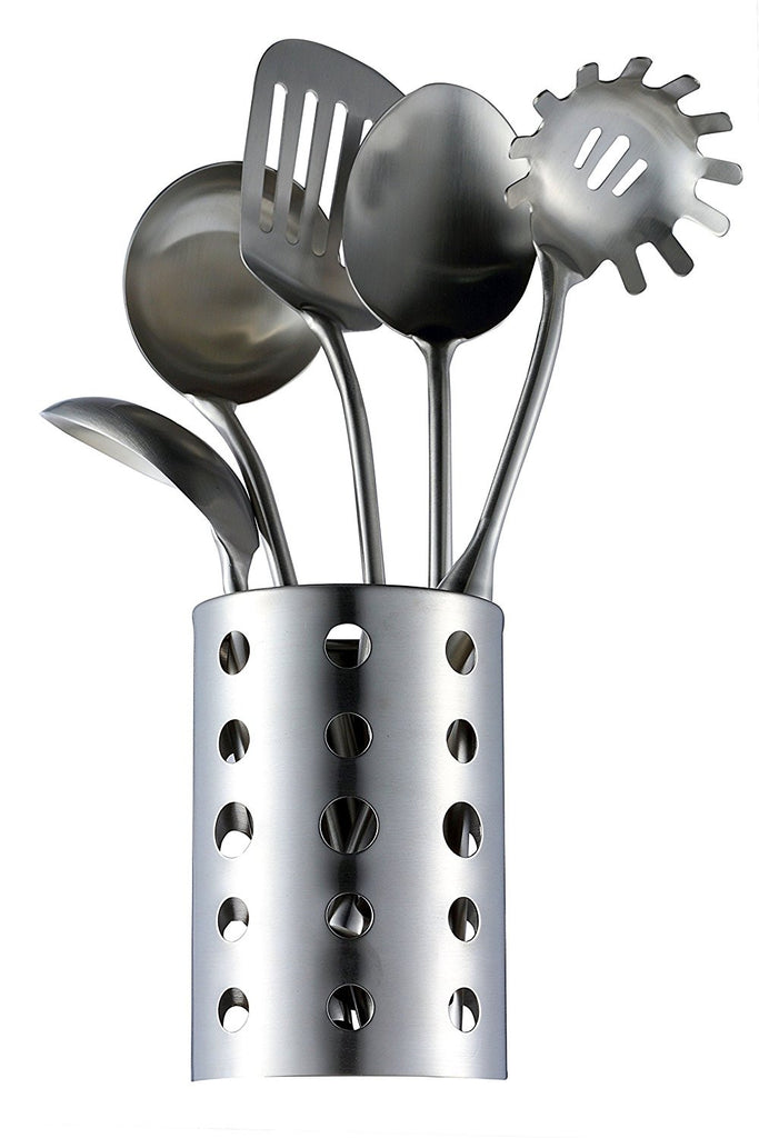 Pro Chef Kitchen Tools Stainless Steel Utensil Holder - Rotating