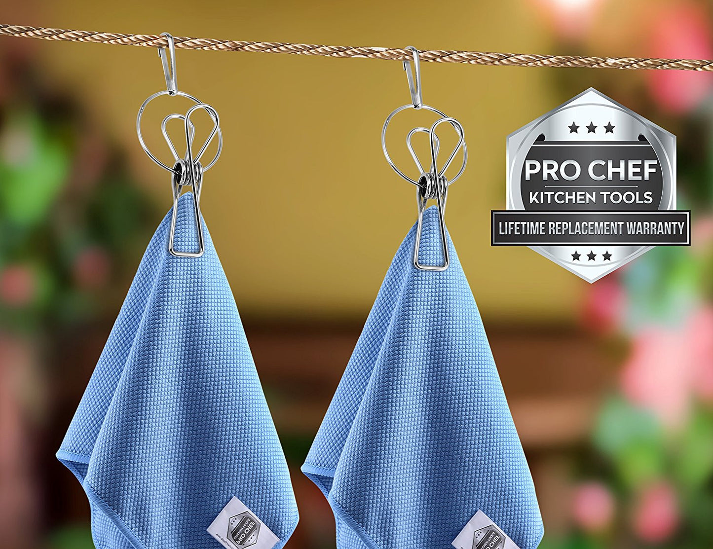 Hanger Clips - Laundry Clothes Pins - Pro Chef Kitchen Tools