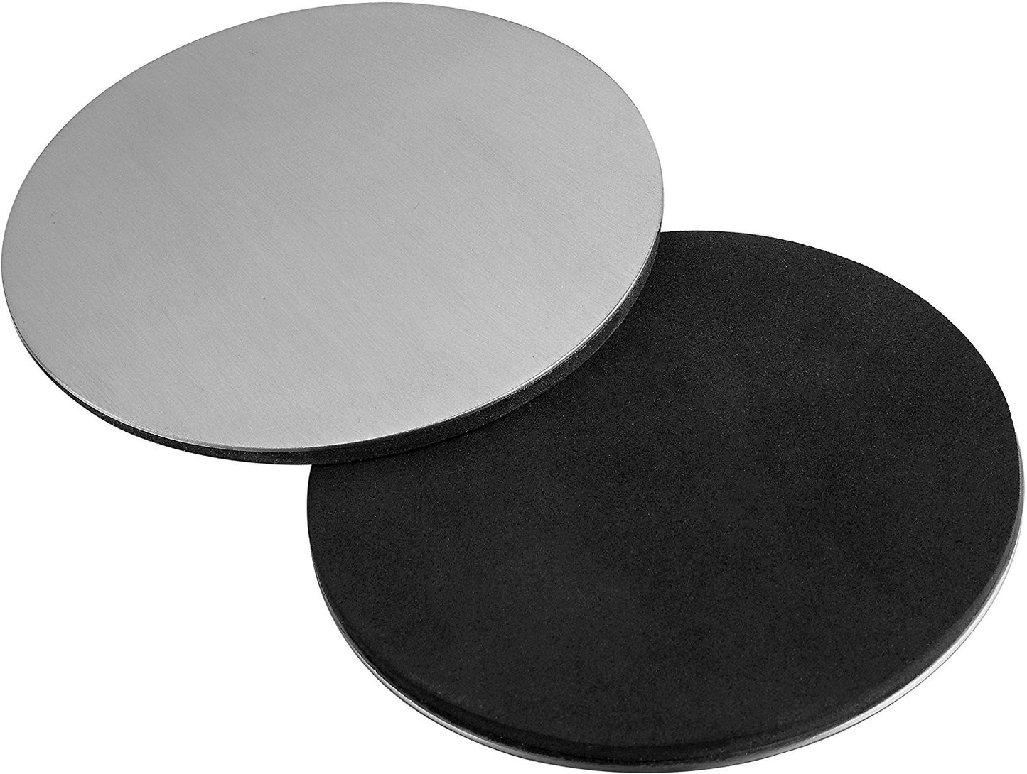 Pro Chef Kitchen Tools Stainless Steel Drink Coaster Set - Prevent Stains and Scratches with 6 Round Table Coasters for Glasses, Bar Drinks, Mugs, Coffee Cups, Tea, Wine, Beverages - Pro Chef Kitchen Tools