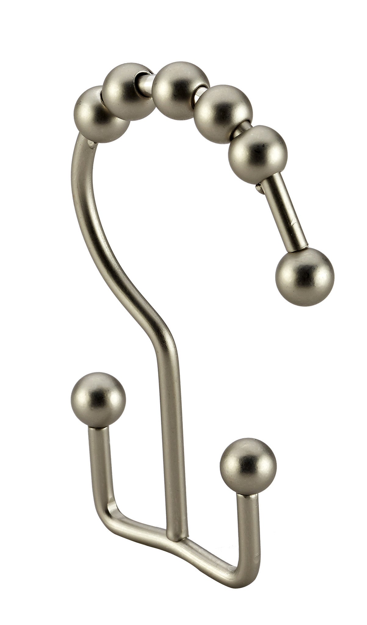 Pro Chef Kitchen Tools Brushed Nickel Roller Shower Curtain Rings