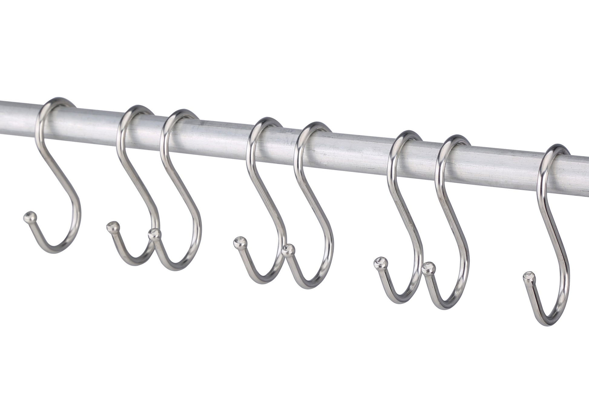 Double Utility Hooks - Dual S Hook 10 Pack Set - Pro Chef Kitchen Tools