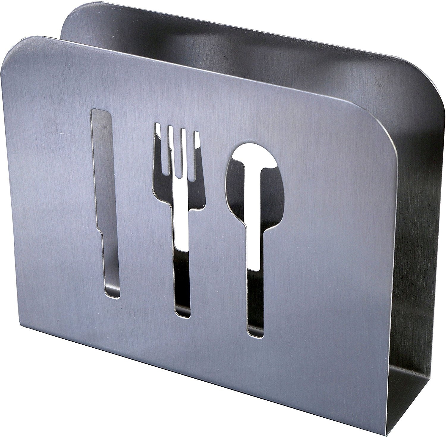 Pro Chef Kitchen Tools Stainless Steel Modern Napkin Holder - Serviette  Dispenser with Dinner Eating Utensil Design on Metal Caddy for Home and  Restaurant Kitchens – Pro Chef Kitchen Tools