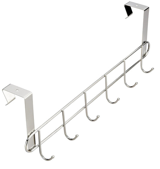 Over The Door Hook - General Purpose Storage Racks - 6 Coat Hooks - Pro Chef Kitchen Tools