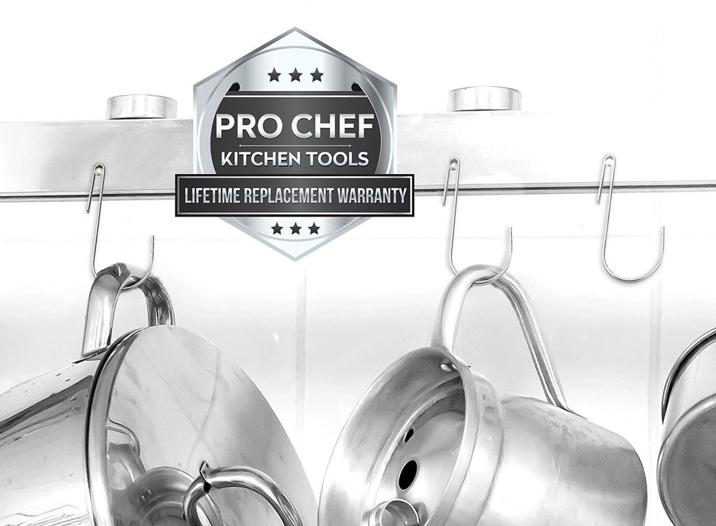 Hooks For Hanging Kitchen Pot Racks S Hook 10 Pack Set Pro Chef