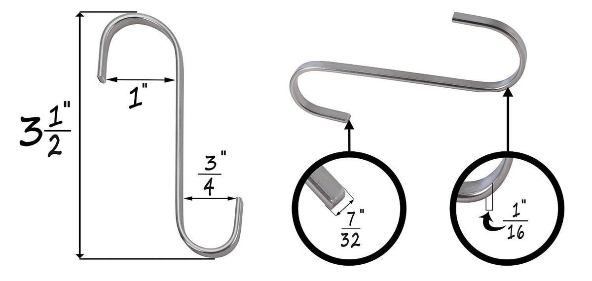 metal hooks for hanging - MC1299 4mm Dia x 38mm H [Pack of 10 metal hooks for hanging - MC1299 4mm Dia x 38mm H [Pack of 10