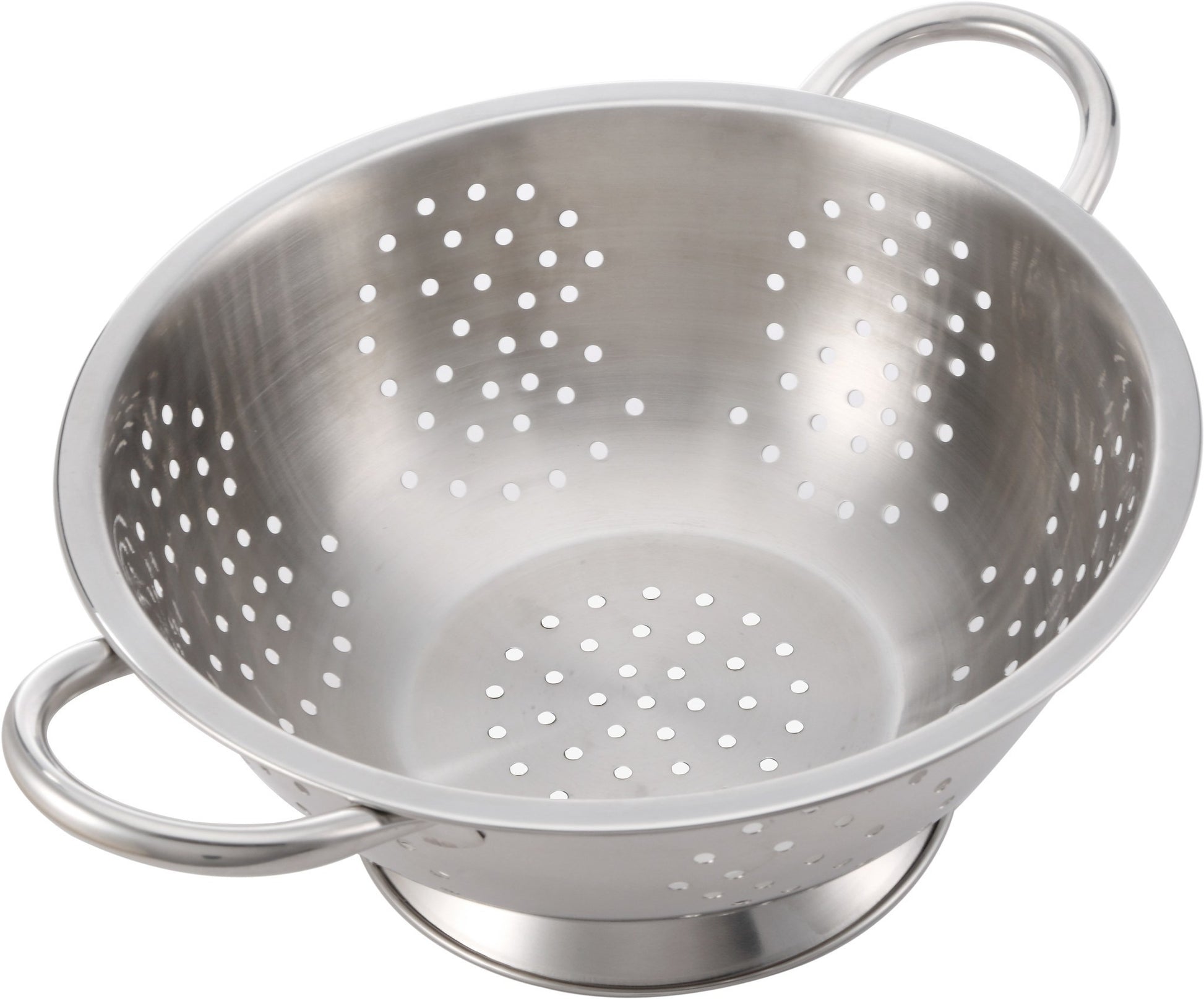 Pro Chef Kitchen Tools Stainless Steel Colander Strainer - Metal Kitchen Sink Pasta Drainer with Wide Grip Basket Handles to Strain Large Pots Noodles, Wash Berries, Fruits, Vegetables, Salads - Pro Chef Kitchen Tools