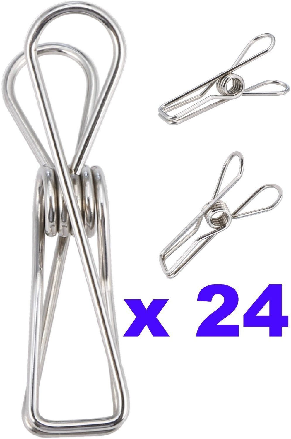 Wire Laundry Clips Heavy Duty Clothespins Durable Stainless Steel Pegs  Laundry Hangings Clips Easy To Use